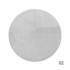 Classic Nordic-Style 3D Wilton Woven Carpet(HALFHALF)