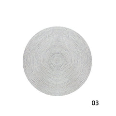 Round Handwoven Polypropylene Rug(Wa-fu 02)