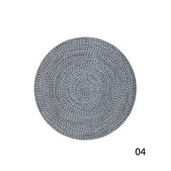 Round Handwoven Polypropylene Rug(Wa-fu 02)