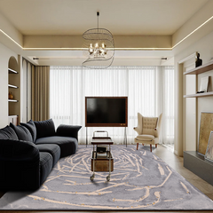 Premium Hand-Tufted Carpet(Willow Spiral)