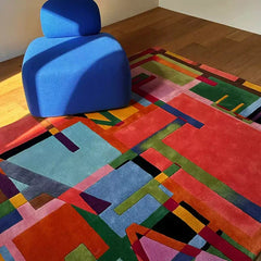 Premium Hand-Tufted Carpet(Chromatic Field)