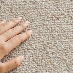 100% Natural Wool Machine-Woven Rug – Premium Quality Built to Last(Nude)