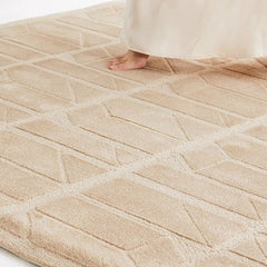 Premium Hand-Tufted Carpet(Cream Top)