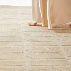 Premium Hand-Tufted Carpet(Cream Top)