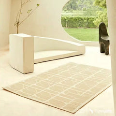 Premium Hand-Tufted Carpet(Cream Top)
