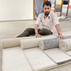 Handwoven Natural Fiber Rug – Timeless Quality for Everyday Living(Particles)