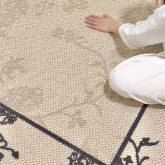 Classic Nordic-Style 3D Wilton Woven Carpet(Blooming Flowers)