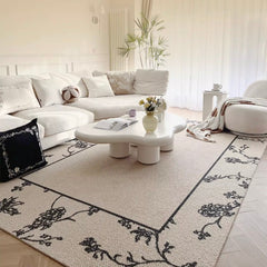 Classic Nordic-Style 3D Wilton Woven Carpet(Blooming Flowers)