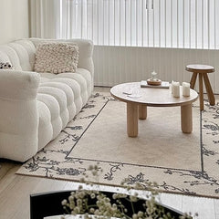 Classic Nordic-Style 3D Wilton Woven Carpet(Blooming Flowers)