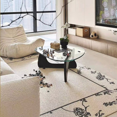 Classic Nordic-Style 3D Wilton Woven Carpet(Blooming Flowers)