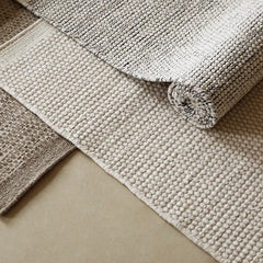 Handwoven Carpet Crafted Only from Natural Materials — A High-Quality Piece Made to Last(Rock)