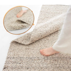 Premium Handwoven Natural Fiber Carpet(Pebble)