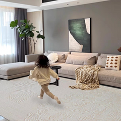 Classic Nordic-Style 3D Wilton Woven Carpet(Clear Moon)