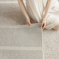 Classic Nordic-Style 3D Wilton Woven Carpet(Cloud)