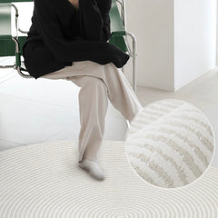 Classic Nordic-Style 3D Wilton Woven Carpet(HALFHALF)