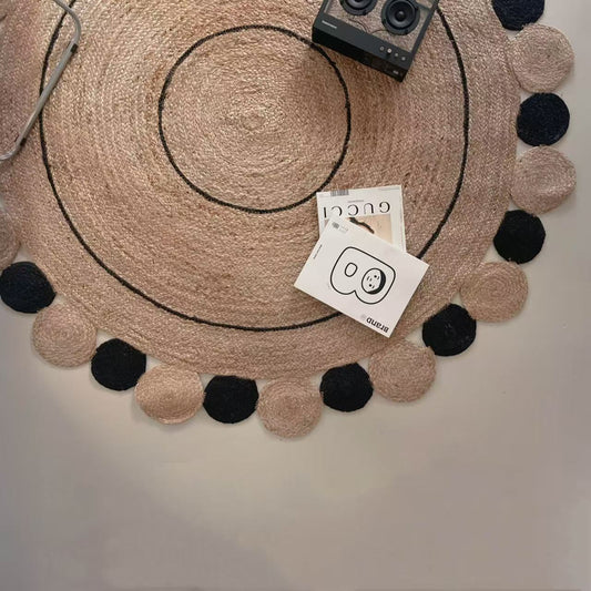 Natural Jute Rug – Summer-Friendly(Planet)
