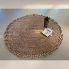 Natural Jute Rug – Summer-Friendly(Sunflower)