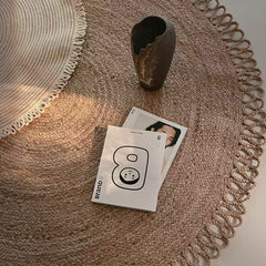 Natural Jute Rug – Summer-Friendly(Sunflower)