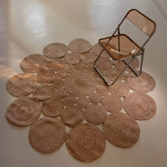 Natural Jute Rug – Summer-Friendly(Bouquet)