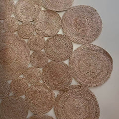 Natural Jute Rug – Summer-Friendly(Bouquet)