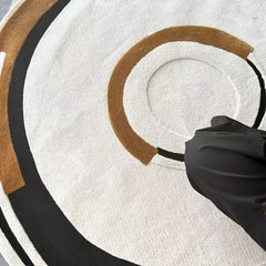 Premium Hand-Tufted Carpet(Circle)