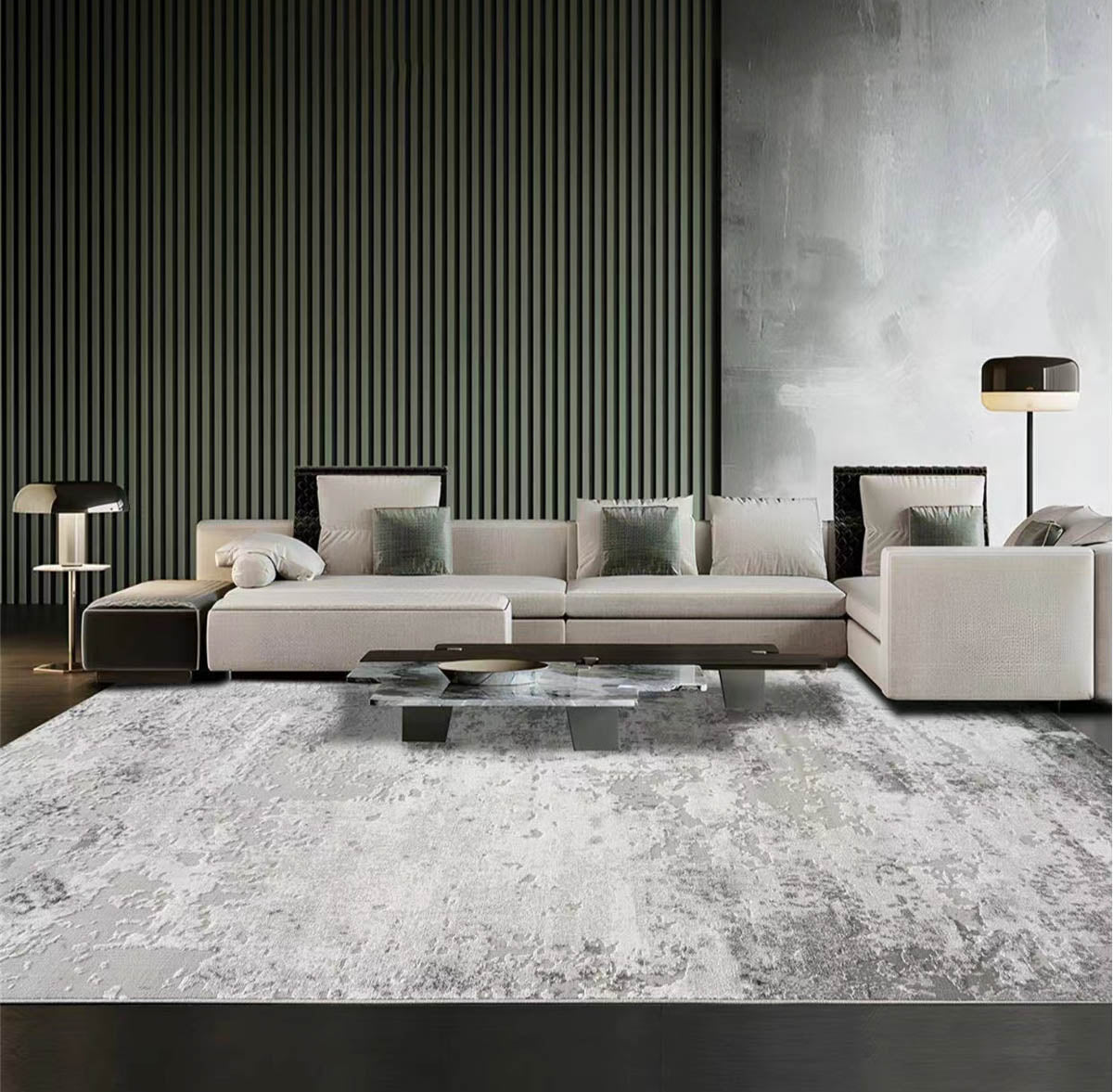 Grey rug