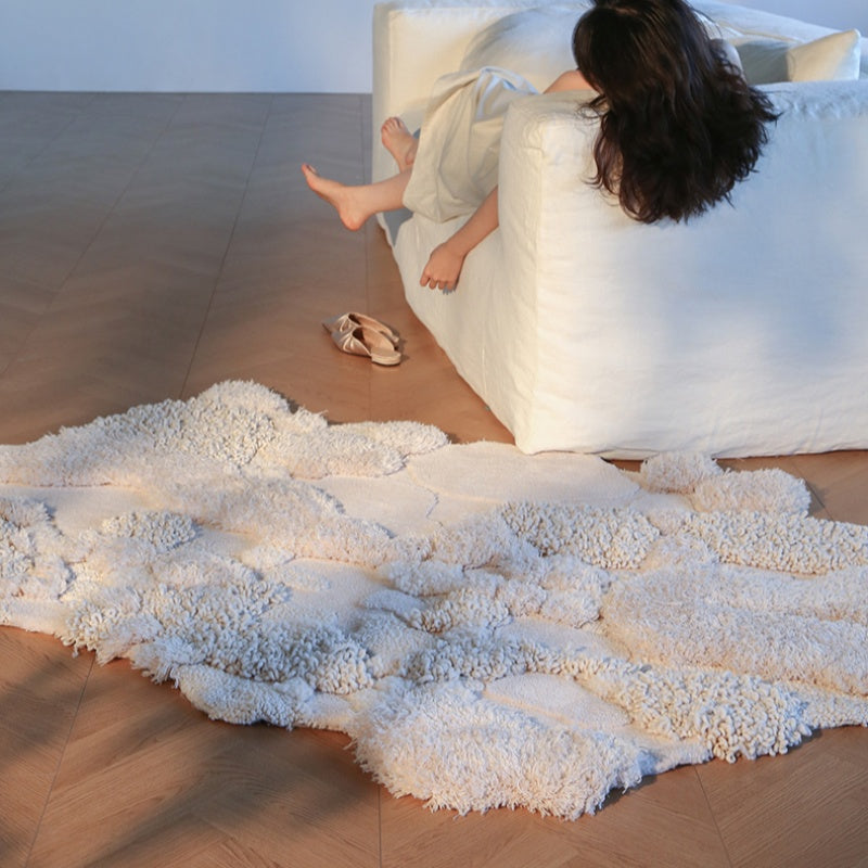 White rug