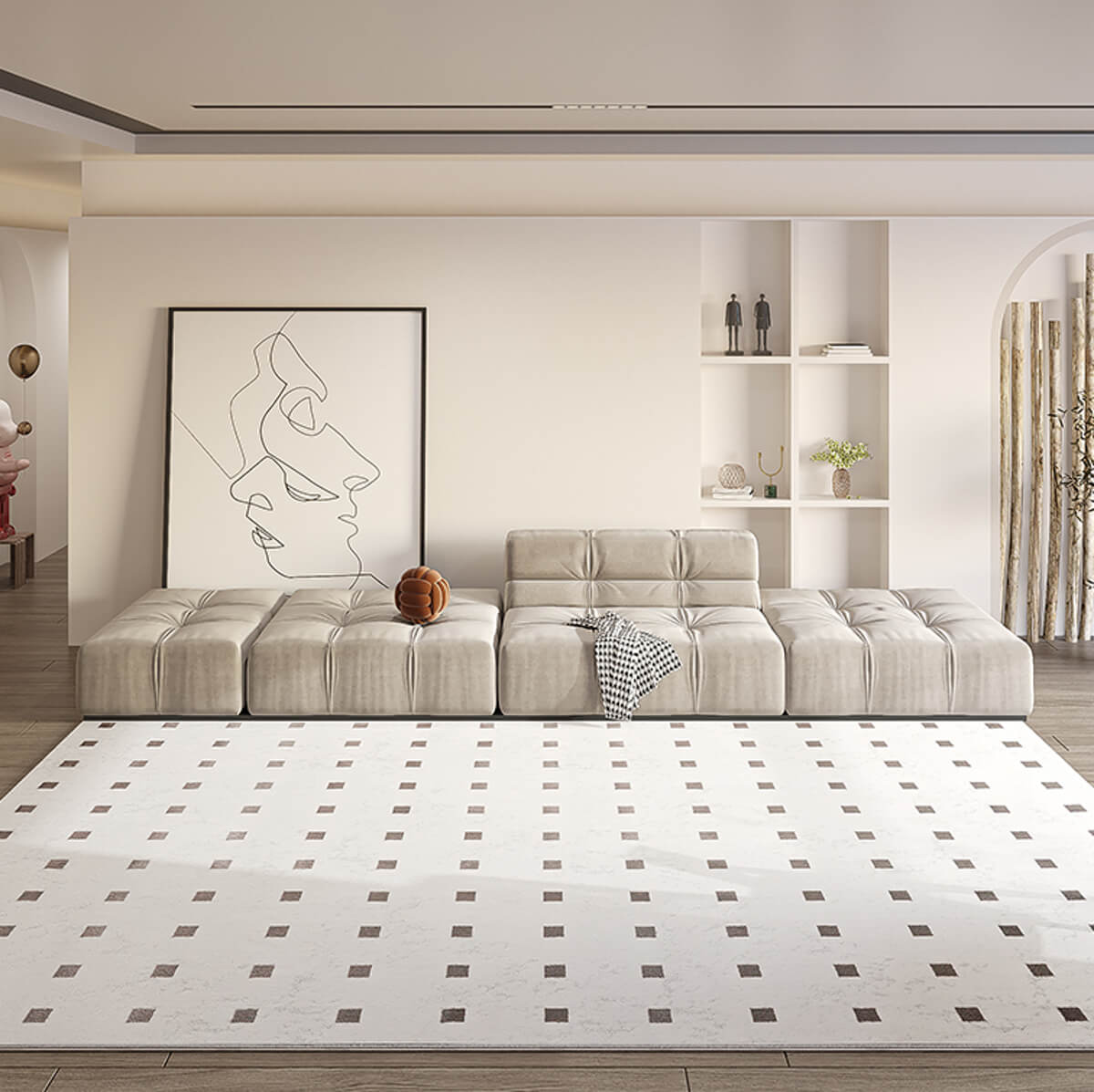 Square polypropylene rug - image 4