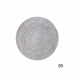 Round Handwoven Polypropylene Rug（Wa-fu 02）