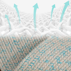 Reversible Handwoven Polypropylene Rug （Wa-fu 06）