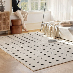 New Zealand Wool Blend Rug — Thick, Durable, and Effortlessly Elegant（Black Stone Apartment）
