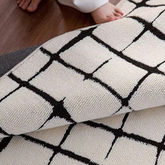 Outstanding Water Resistance! Premium Nordic-Style Waterproof Rug（Checkered）