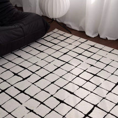 Outstanding Water Resistance! Premium Nordic-Style Waterproof Rug（Checkered）