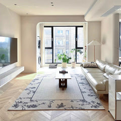 Classic Nordic-Style 3D Wilton Woven Carpet（Blooming Flowers）