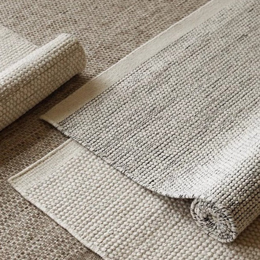 Handwoven Carpet Crafted Only from Natural Materials — A High-Quality Piece Made to Last（Rock）