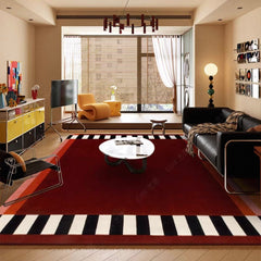Premium Hand-Tufted Carpet（Frame Stripe）