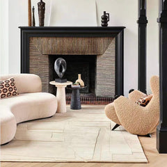 Premium Hand-Tufted Carpet（Muted Form）