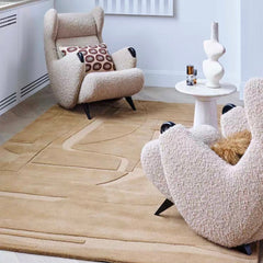 Premium Hand-Tufted Carpet（Muted Form）