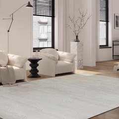 Classic Nordic-Style 3D Wilton Woven Carpet（Clear Moon）