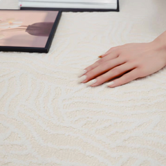 Classic Nordic-Style 3D Wilton Woven Carpet（Clear Moon）