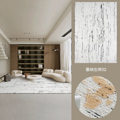 Outstanding Water Resistance! Premium Nordic-Style Waterproof Rug（Seine River）