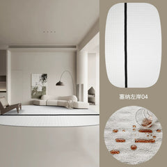 Outstanding Water Resistance! Premium Nordic-Style Waterproof Rug（Seine River）