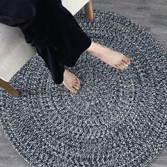 Round Handwoven Polypropylene Rug（Wa-fu 02）
