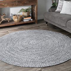 Round Handwoven Polypropylene Rug（Wa-fu 02）