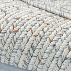 Round Handwoven Polypropylene Rug（Wa-fu 02）