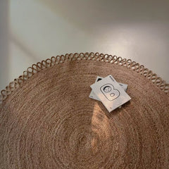 Natural Jute Rug – Summer-Friendly（Sunflower）