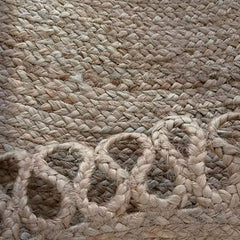 Natural Jute Rug – Summer-Friendly（Sunflower）