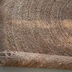 Natural Jute Rug – Summer-Friendly（Sunflower）