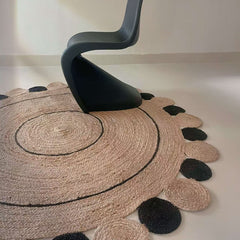Natural Jute Rug – Summer-Friendly（Planet）