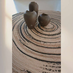 Natural Jute Rug – Summer-Friendly（Galaxy）